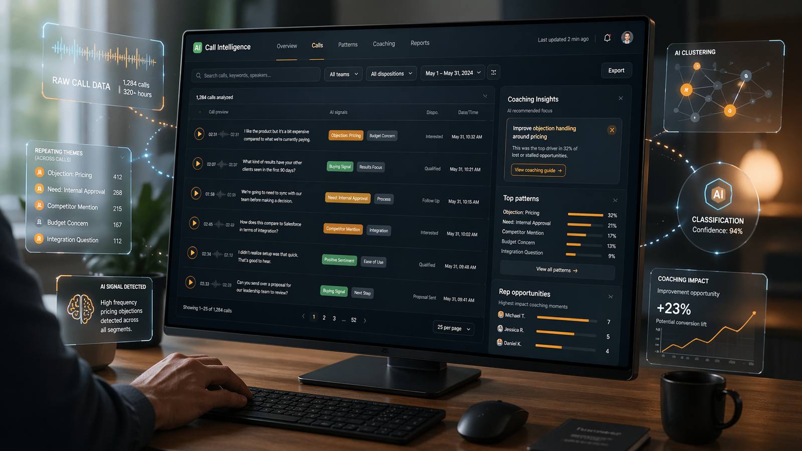 AI call intelligence: how to build CX reports that drive coaching